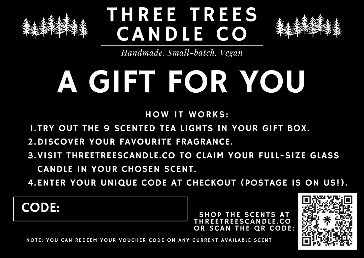 Gift & Discover Set - 9 Tea Lights + Free Full-Size Candle Voucher
