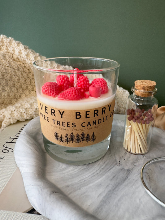 Very Berry Scented Sculptural Candle