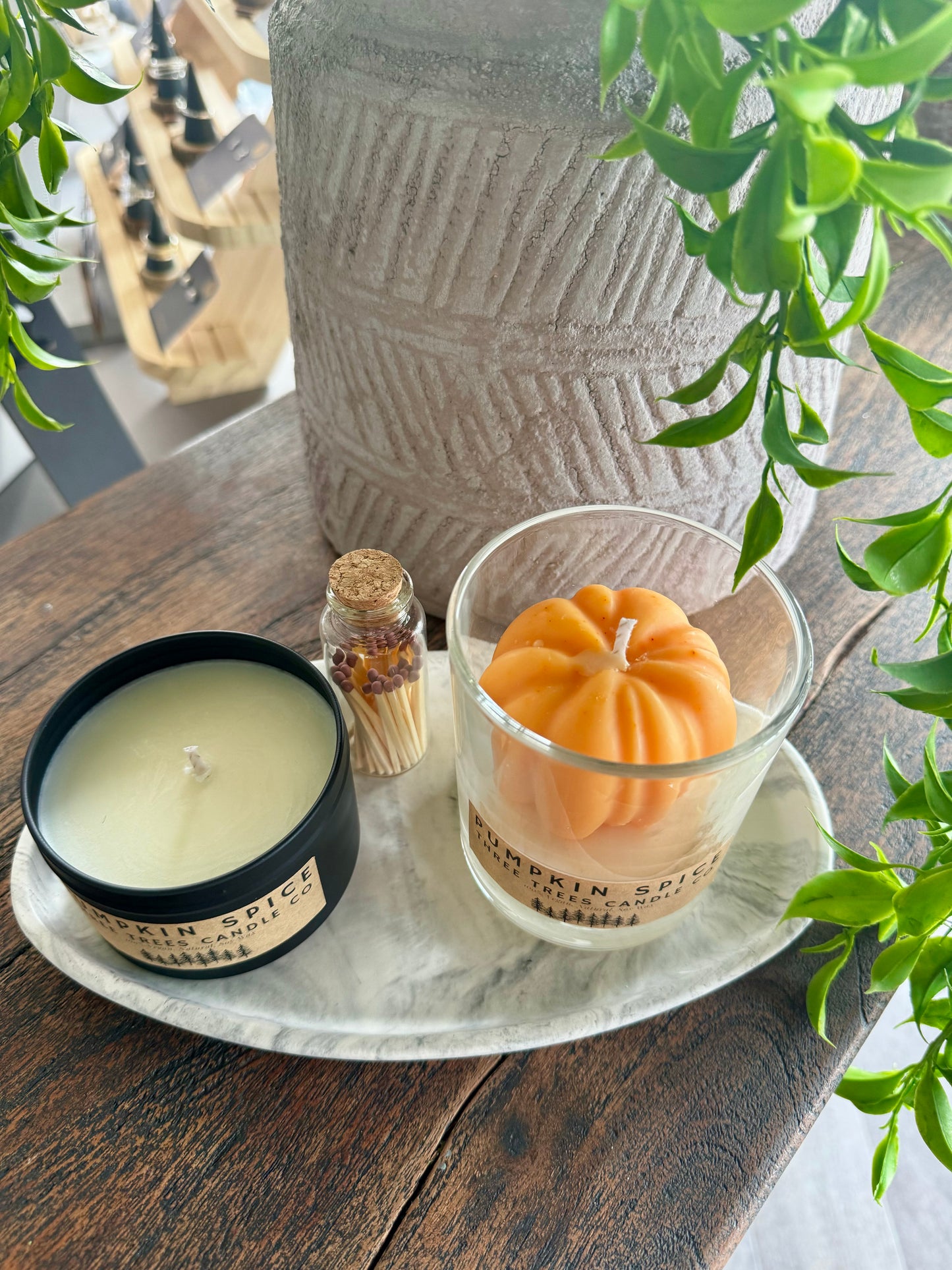 Pumpkin Spice Halloween Autumn Limited Edition Fall Candle.  Soy wax, Vegan and Eco-friendly seasonal sculptural gift and home décor