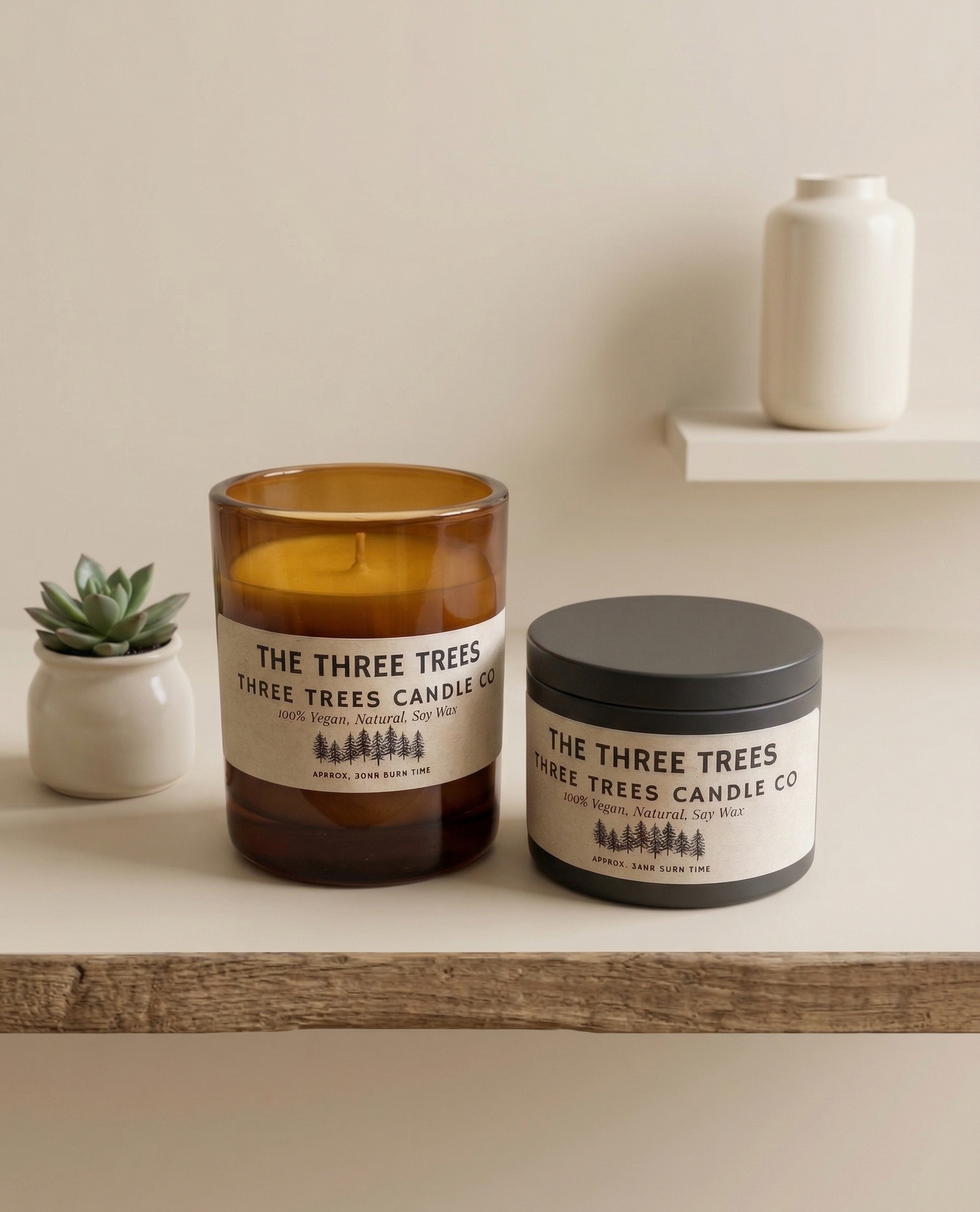 the three trees scented signature candle collection