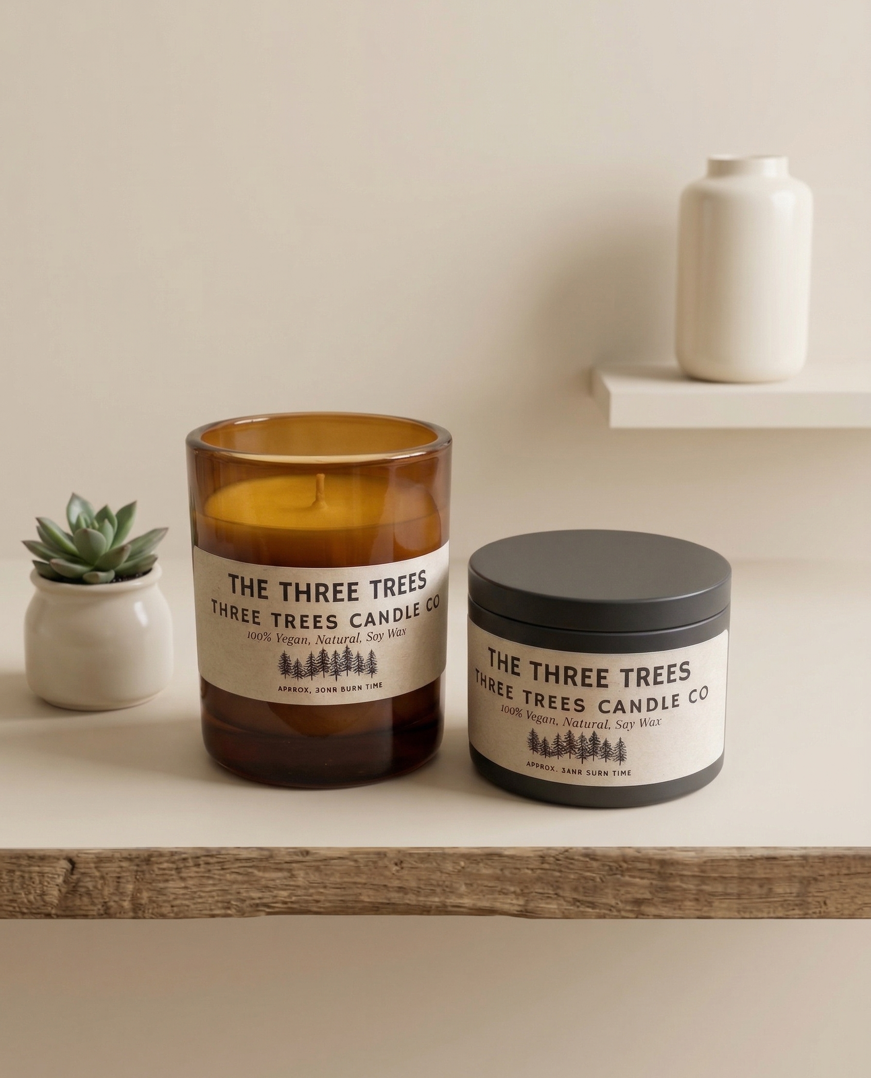 the three trees scented signature candle collection