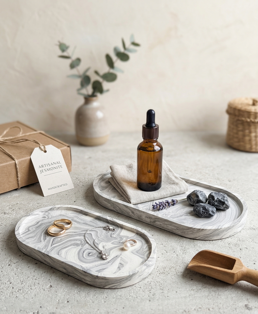 jesmonite oval trays