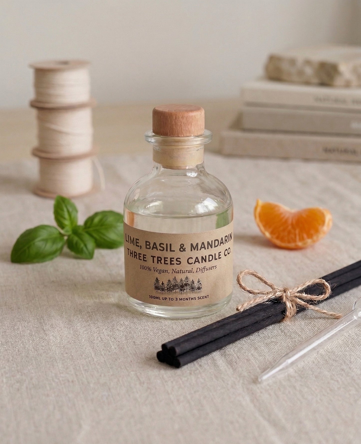 lime basil and mandarin reed diffuser