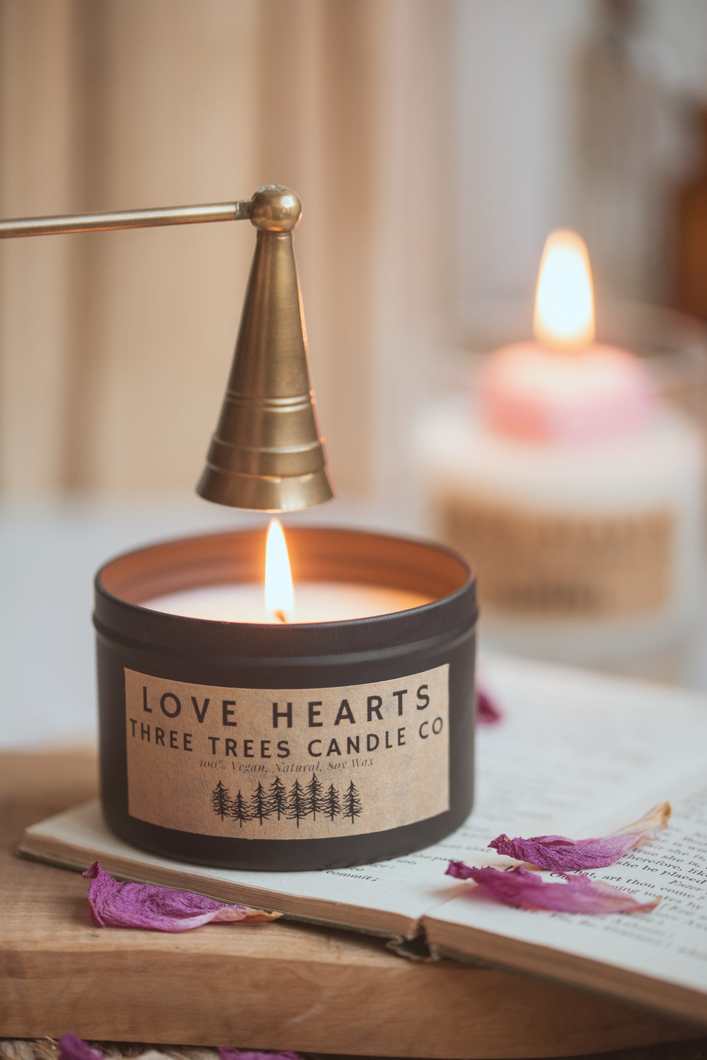 Love Hearts candle gift box perfect for Valentine’s Day or romantic gifts