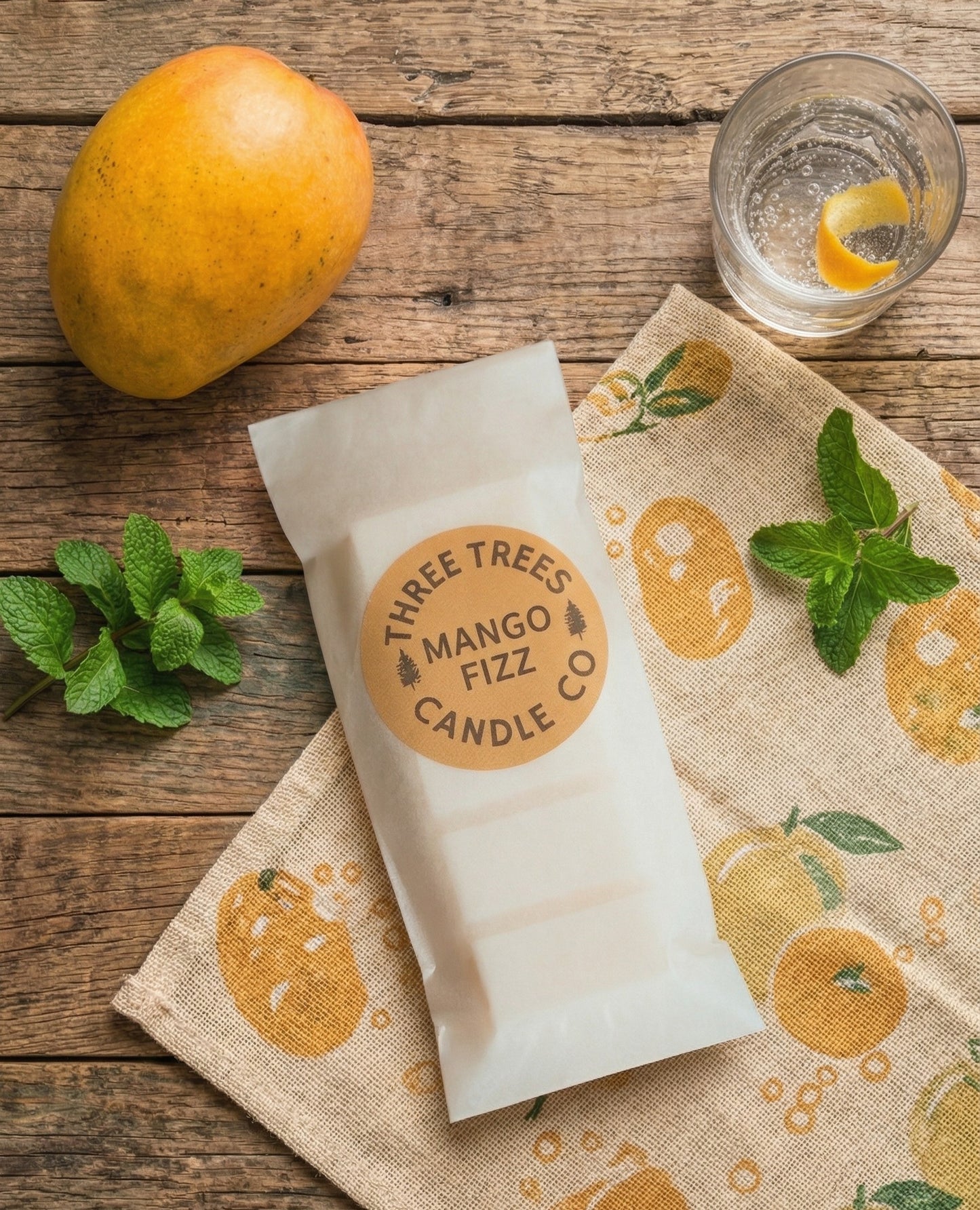 mango fizz wax melt snap bar 