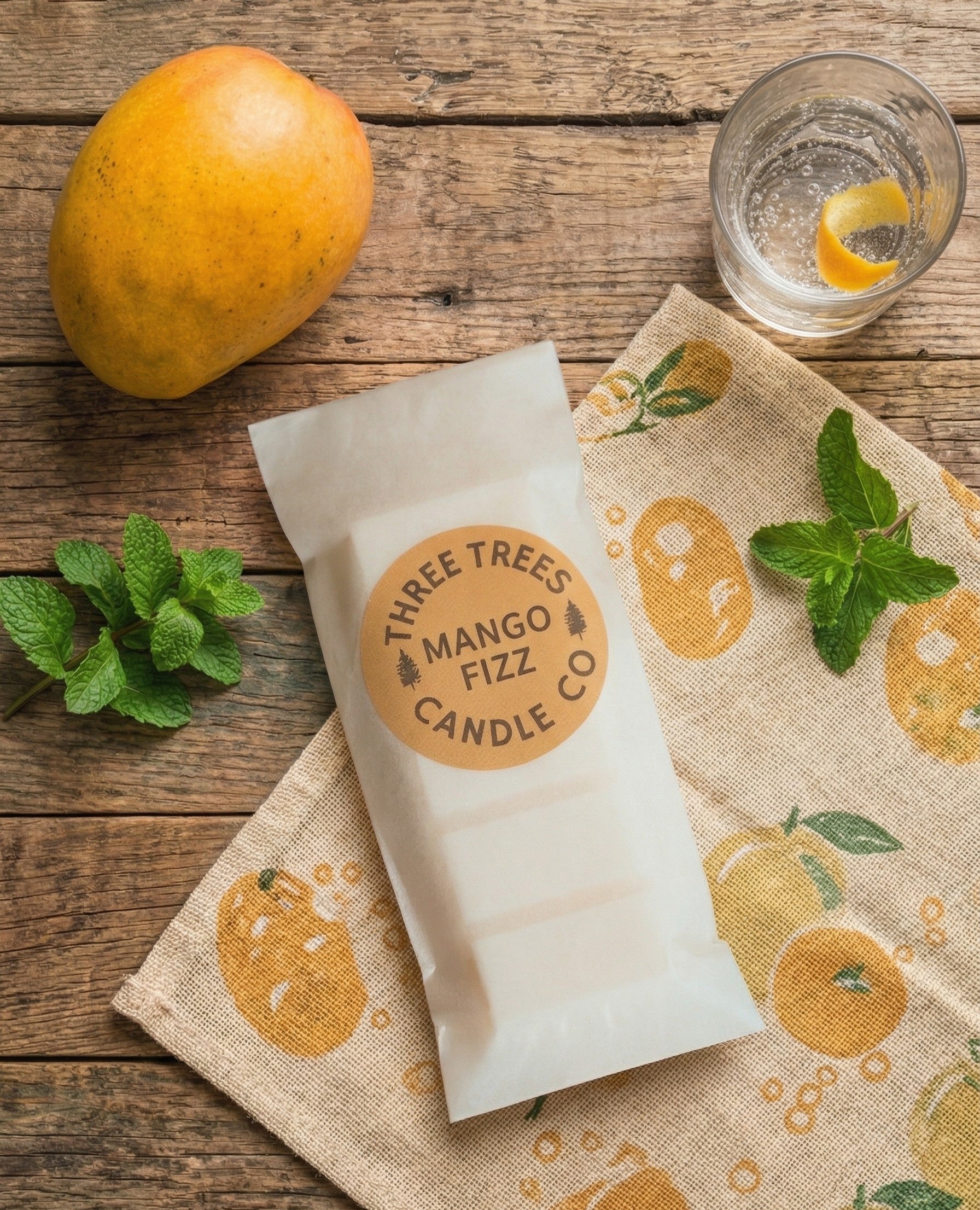 mango fizz wax melt snap bar 