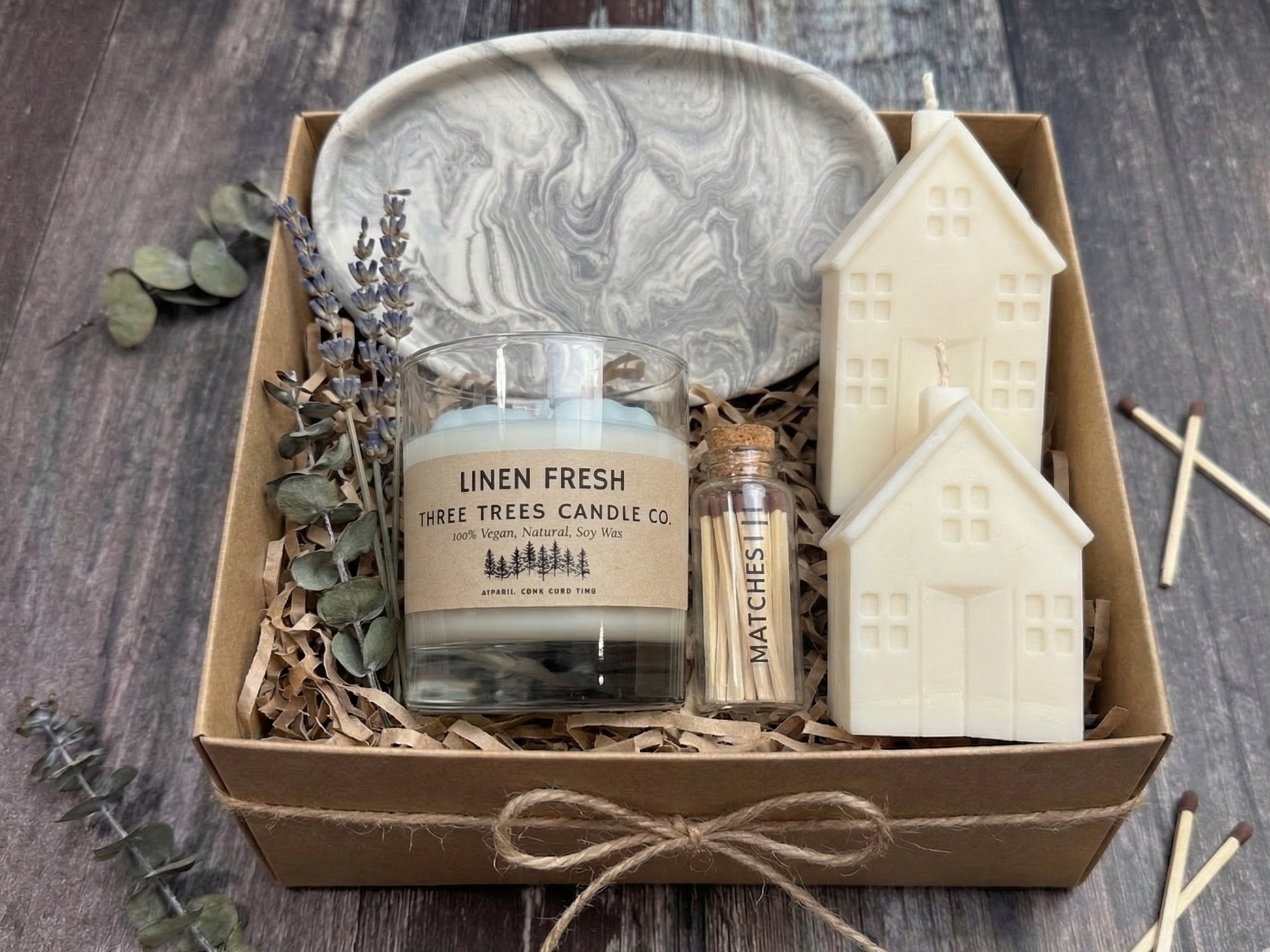 new home candle gift set bundle