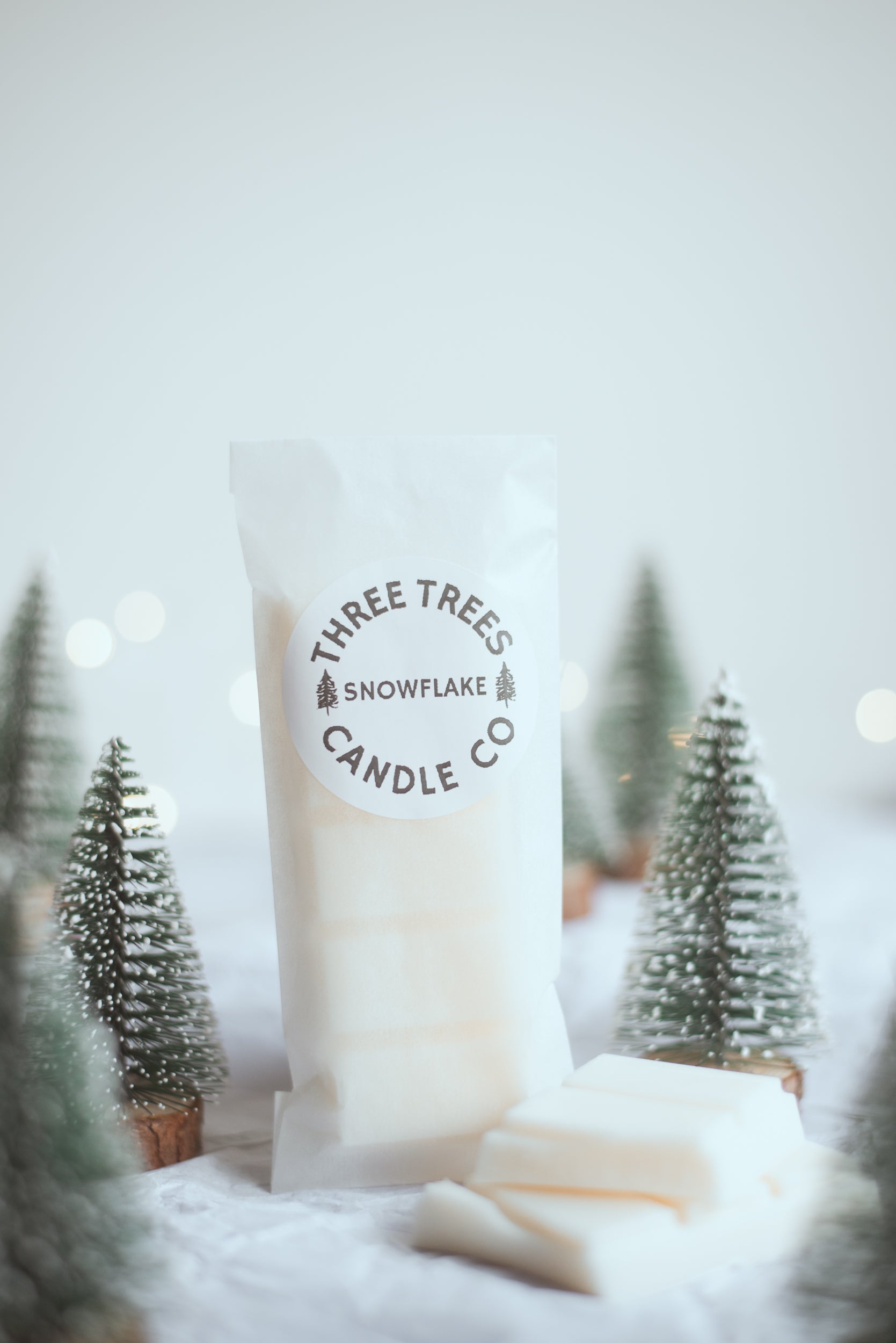 Snowflake scented soy wax melts