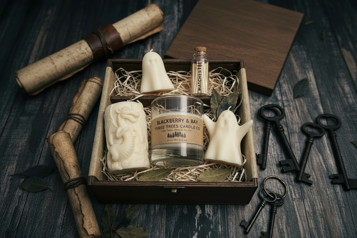 spooky ghost autumn gift set bundle