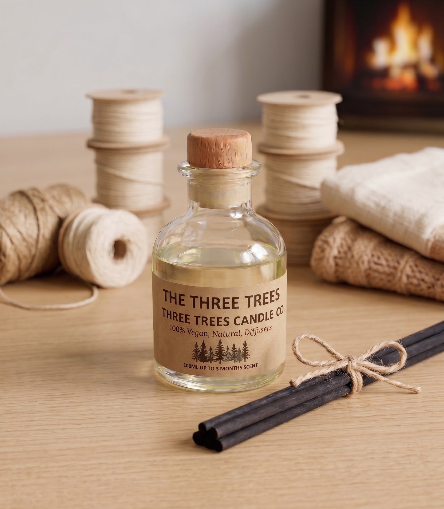 the three trees scented reed diffuser
