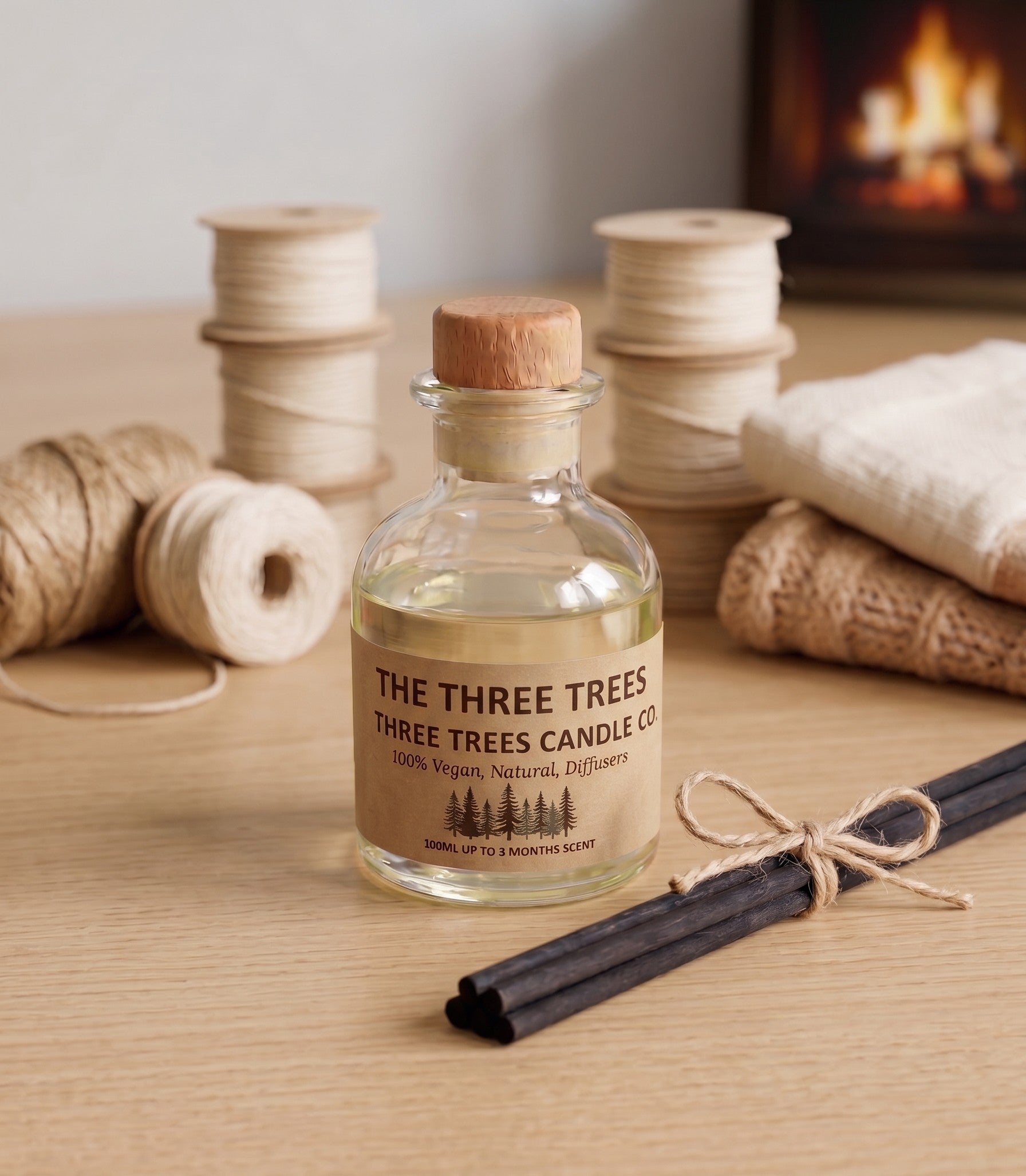 the three trees scented reed diffuser