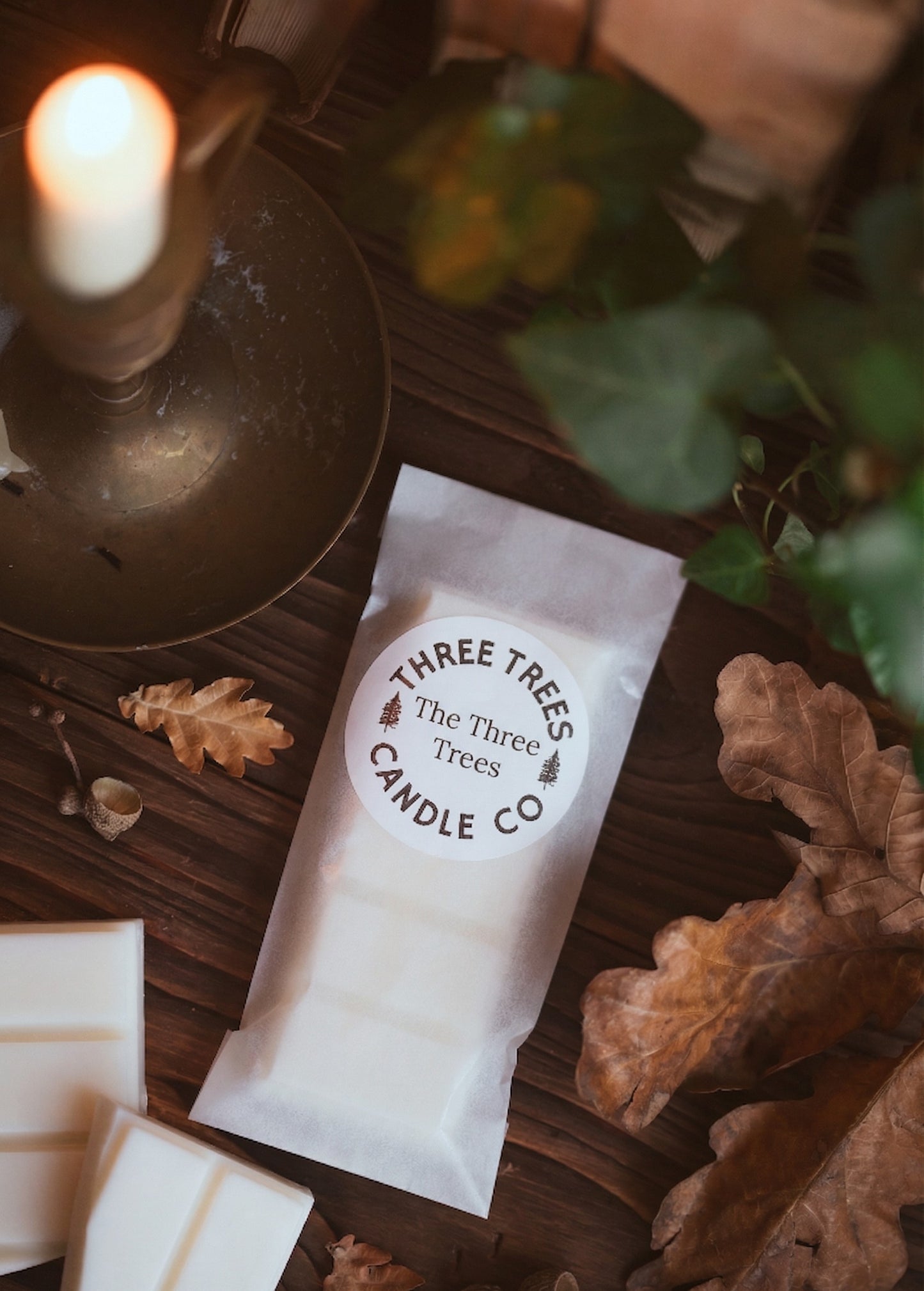 the three trees wax melt snap bar