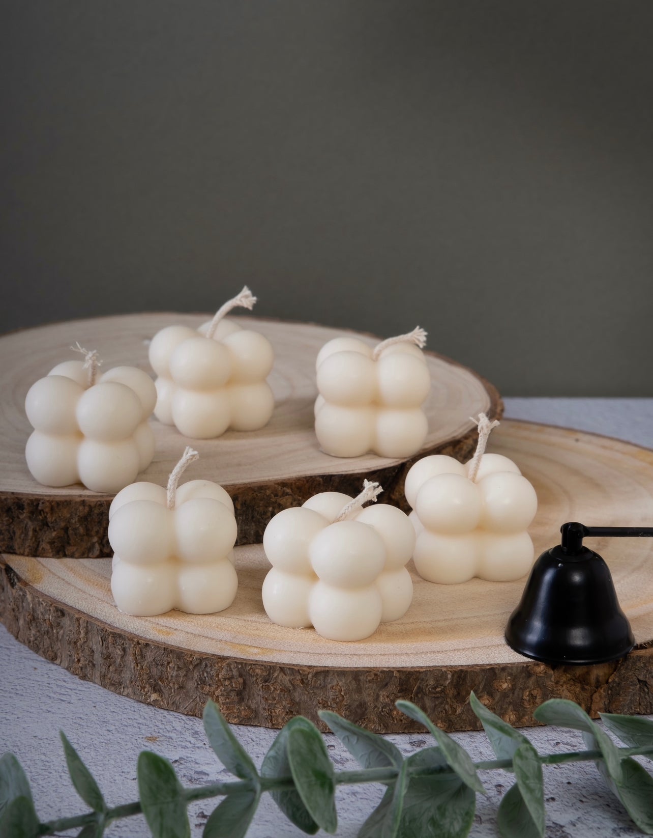 Square Bubble Candles for Relaxation ✓ - Axiom Home